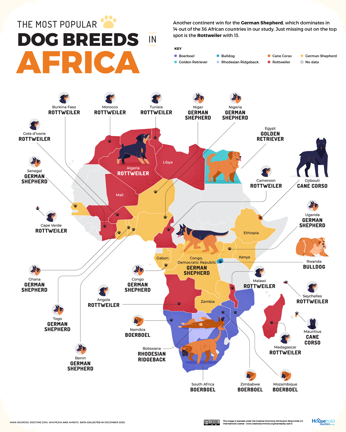 most popular dog breed africa