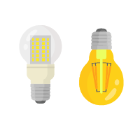 Energy efficient lightbulbs