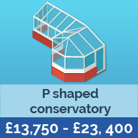 P shaped conservatory price range UK 