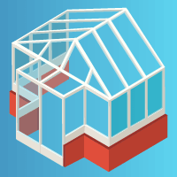 T shaped conservatory style